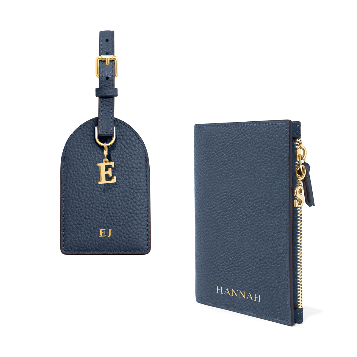 Leather Travel Set (Navy) TEST 1