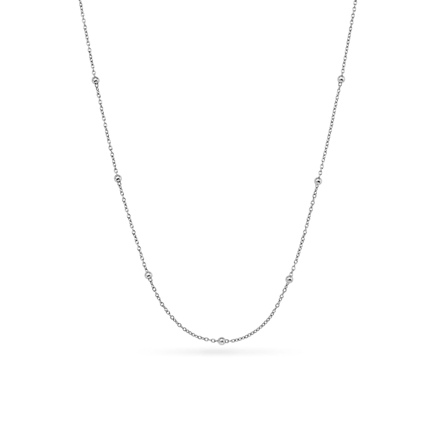 Sphere Chain Necklace 18-20In(Silver)