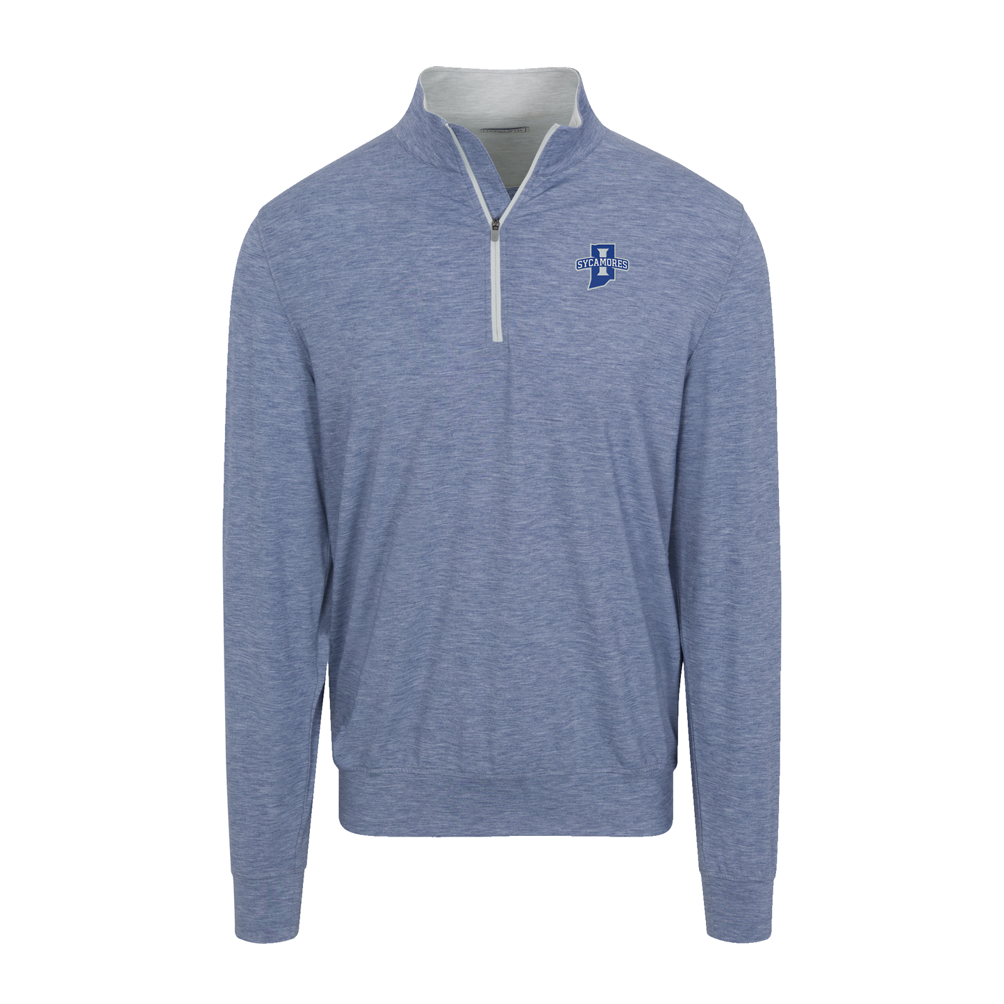 Indiana State Velocity Performance Quarter Zip Dark Steel Blue