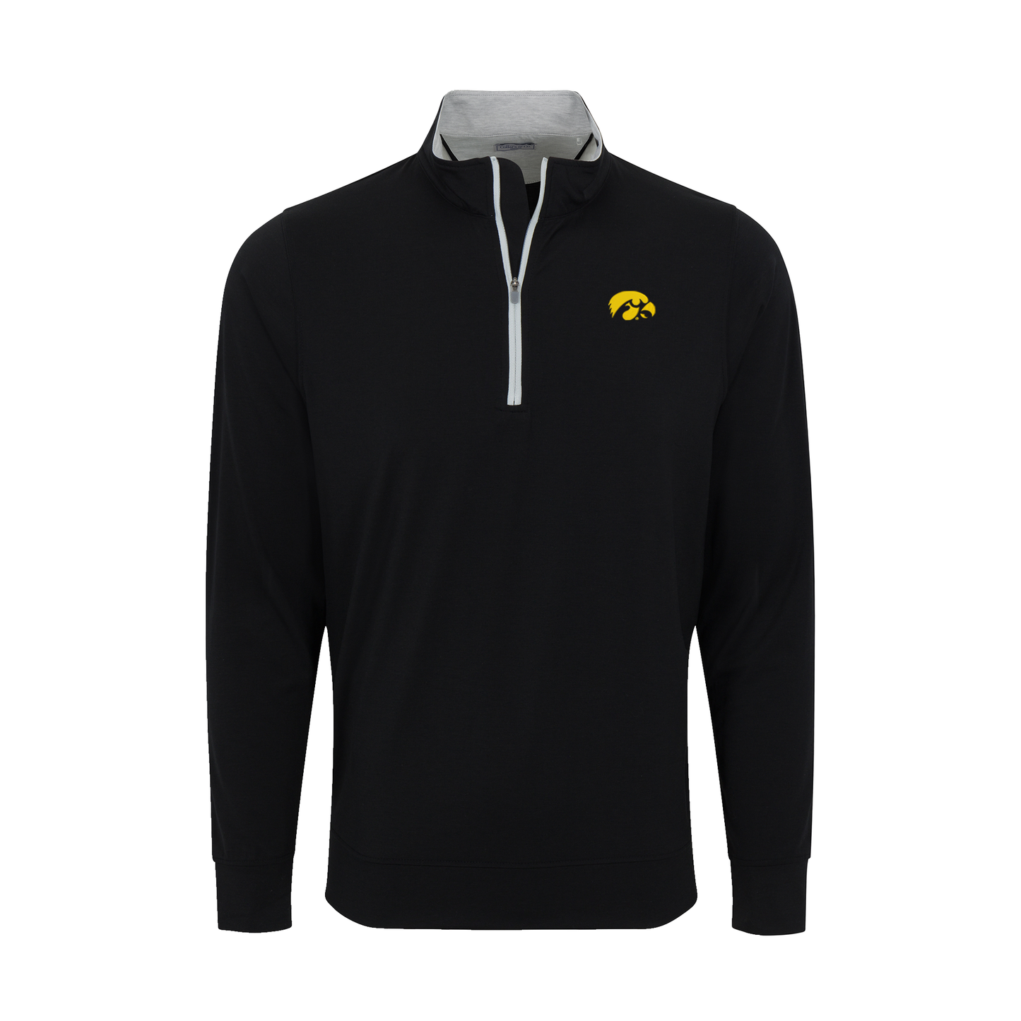 Iowa DriRelease® Performance Pullover Black with Light Grey Trim