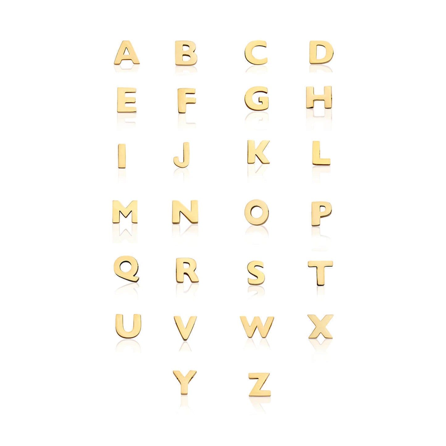 Made Mine Initials & Birthstone Necklace (Gold)