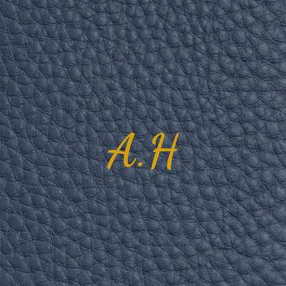Leather Luggage Tag (Navy)