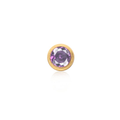 Stamped - Crystal Heart Birthstone