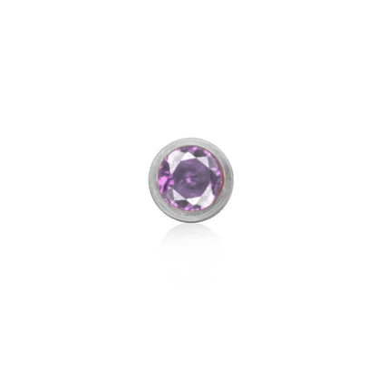 Stamped - Crystal Heart Birthstone