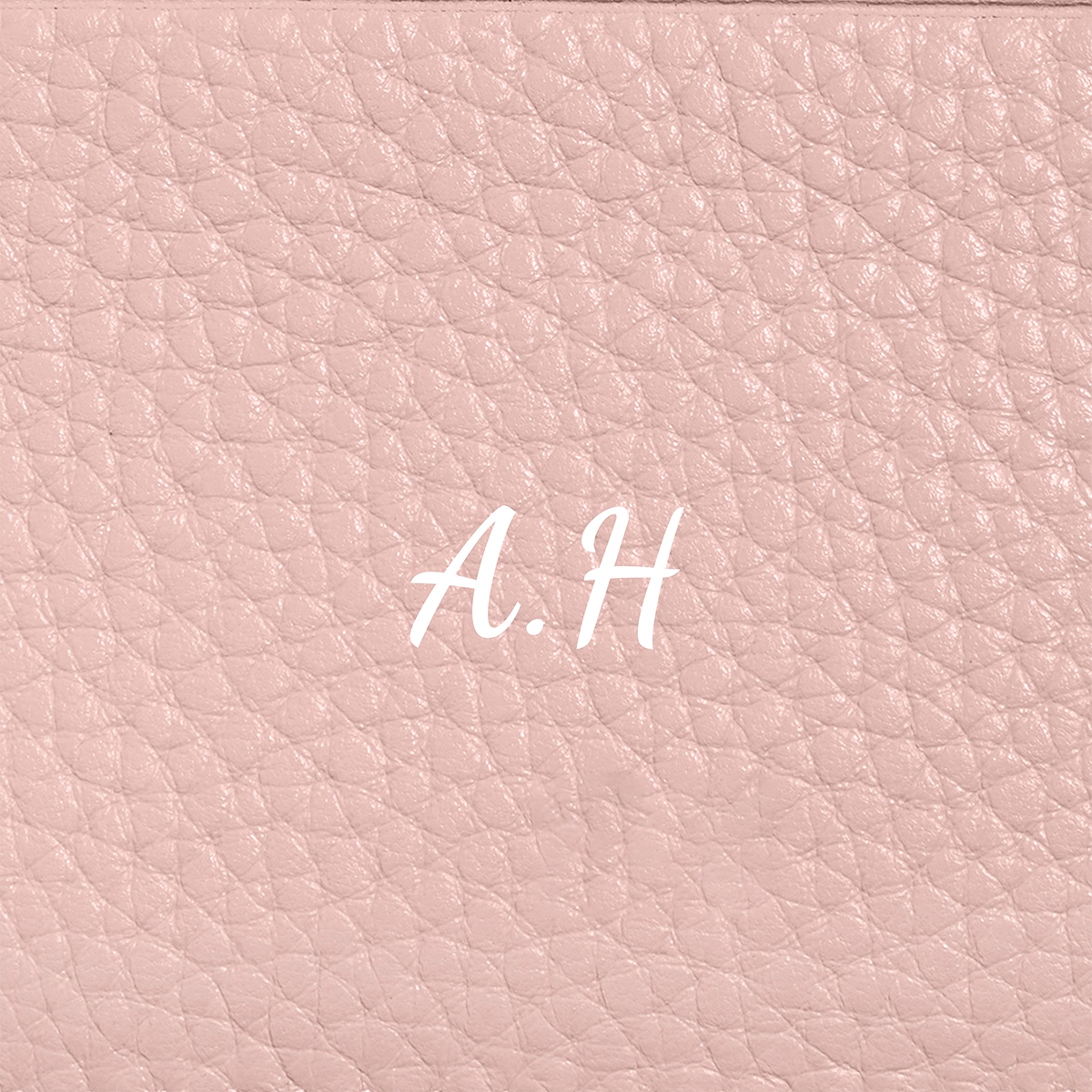 Leather Heart Keyring (Blush Nude)