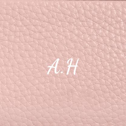 Leather Clutch Pouch (Blush)