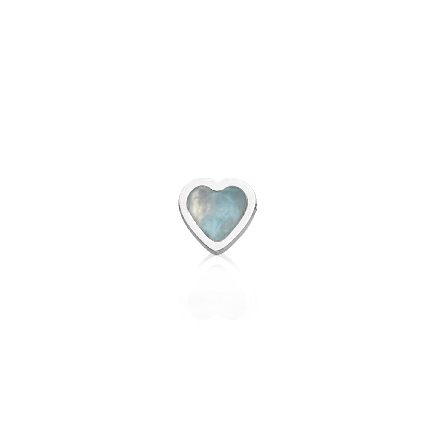 Made Mine Mini Heart Birthstone Bracelet (Silver)