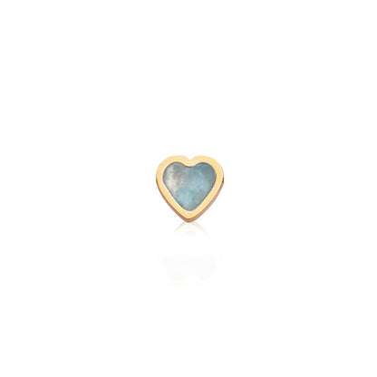 Made Mine Mini Heart Birthstone Anklet (Gold)