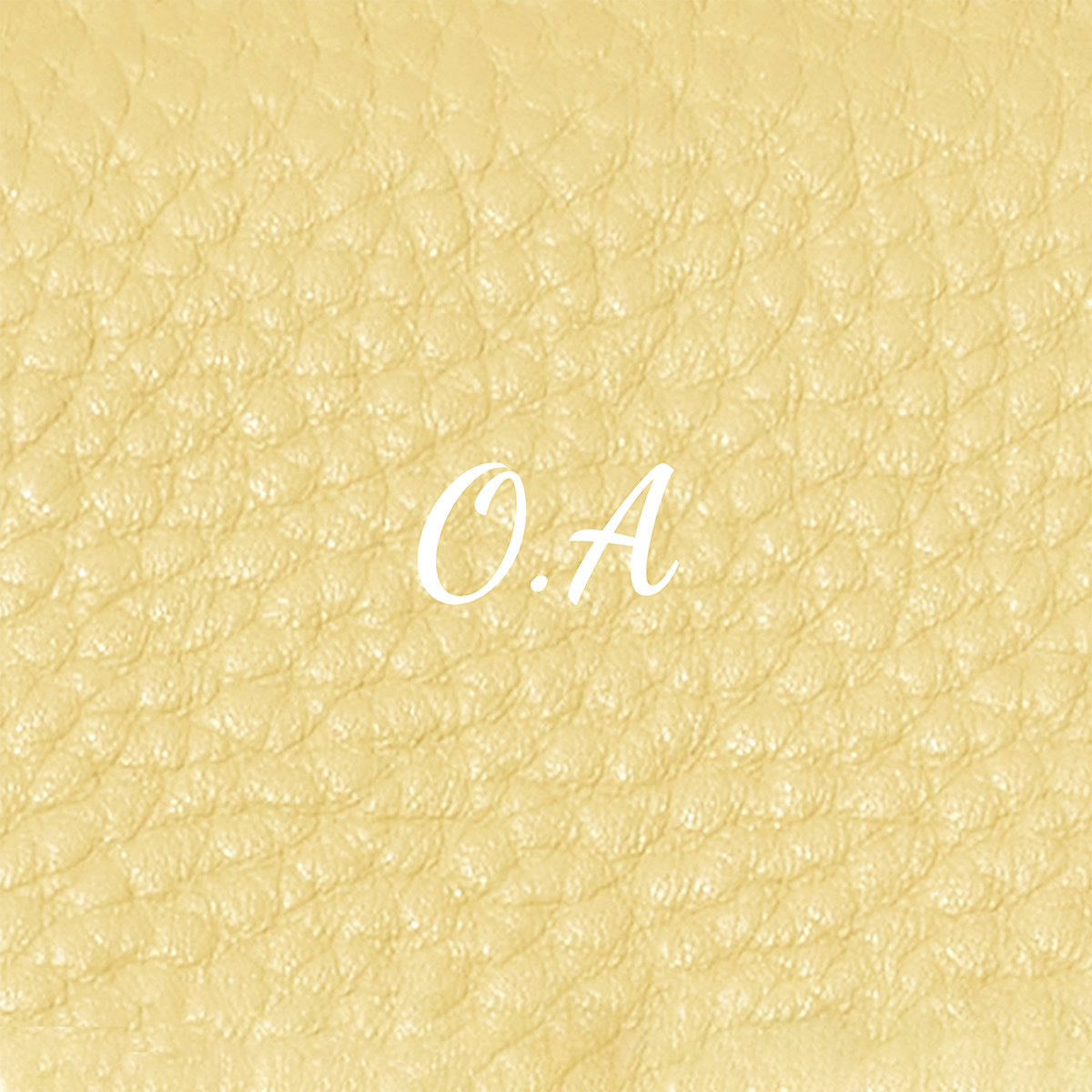 Leather Sun Keyring (Butter Yellow)
