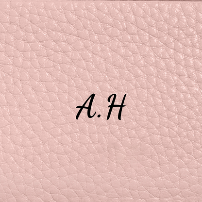 Leather Clutch Pouch (Blush)