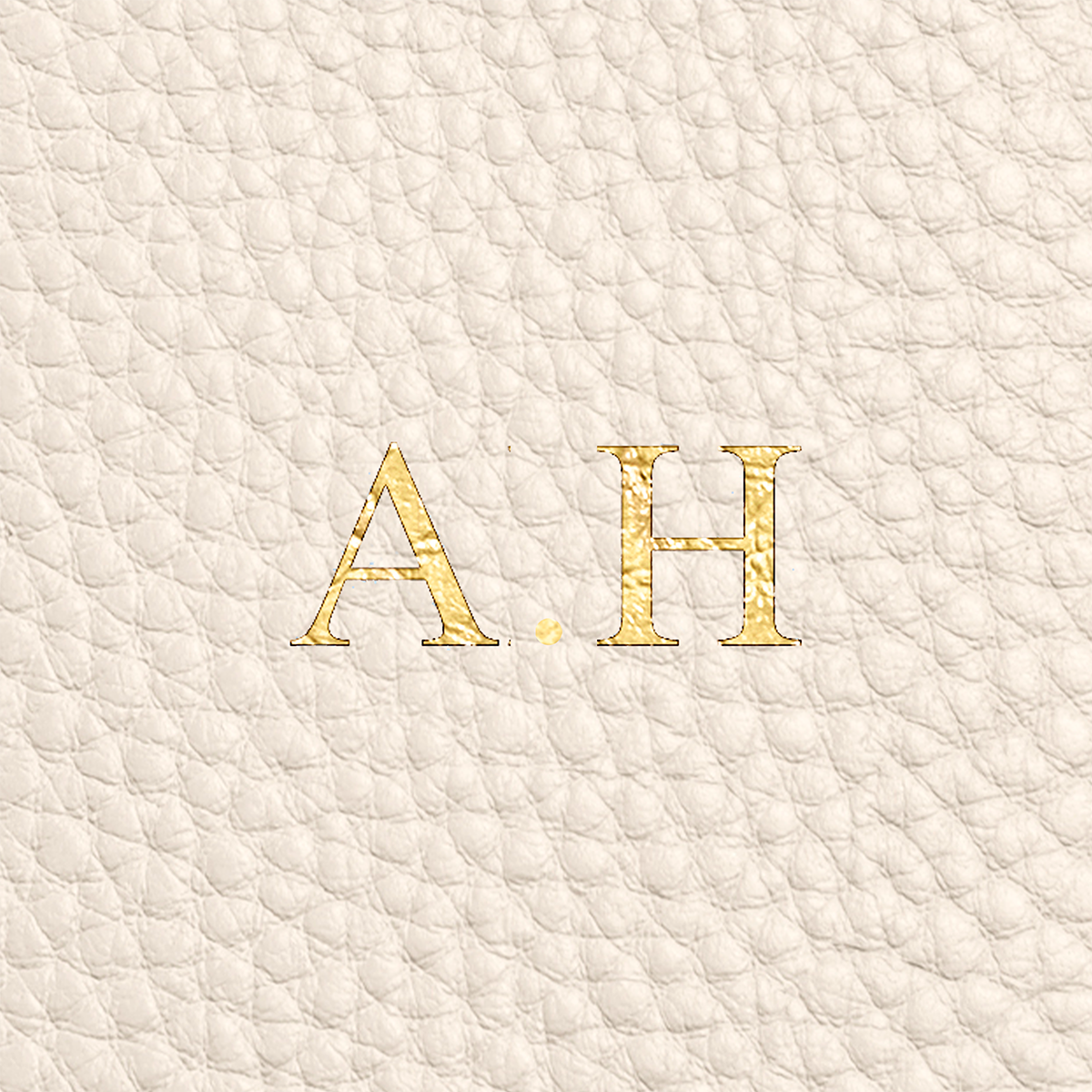 Leather Luggage Tag (Ivory)
