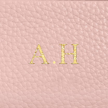 Leather Heart Keyring (Blush Nude)