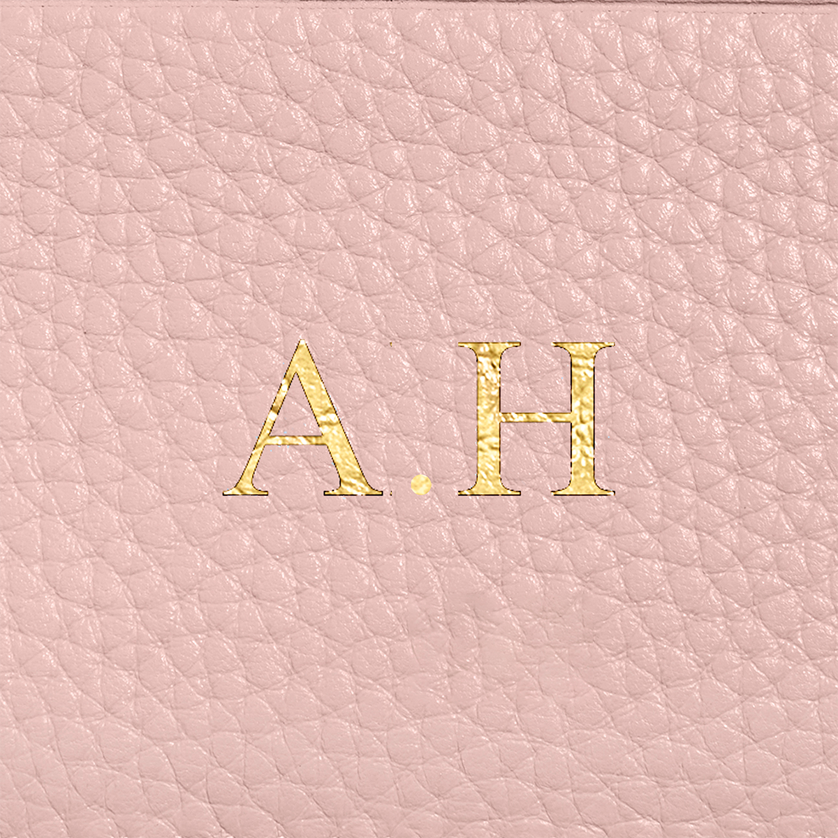 Leather Card Holder (Blush Nude)