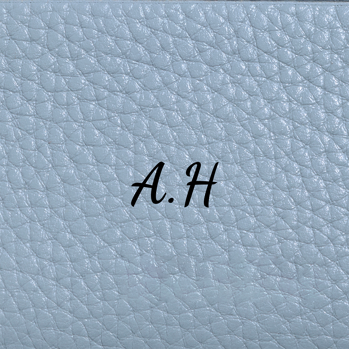 Leather Card Holder (Powder Blue)