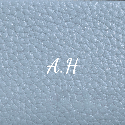 Leather Card Holder (Powder Blue)