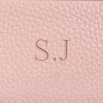 Large Leather Jewellery Box (Blush Nude)
