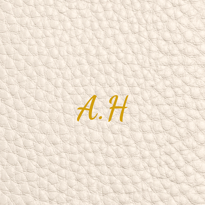 Leather Luggage Tag (Ivory)