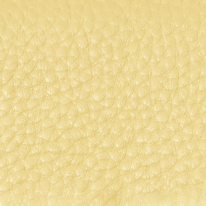 Leather Sun Keyring (Butter Yellow)