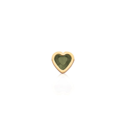 Made Mine Mini Heart Birthstone Bracelet (Gold)