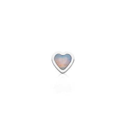 Made Mine Charms - Heart Birthstone Charms (Silver)