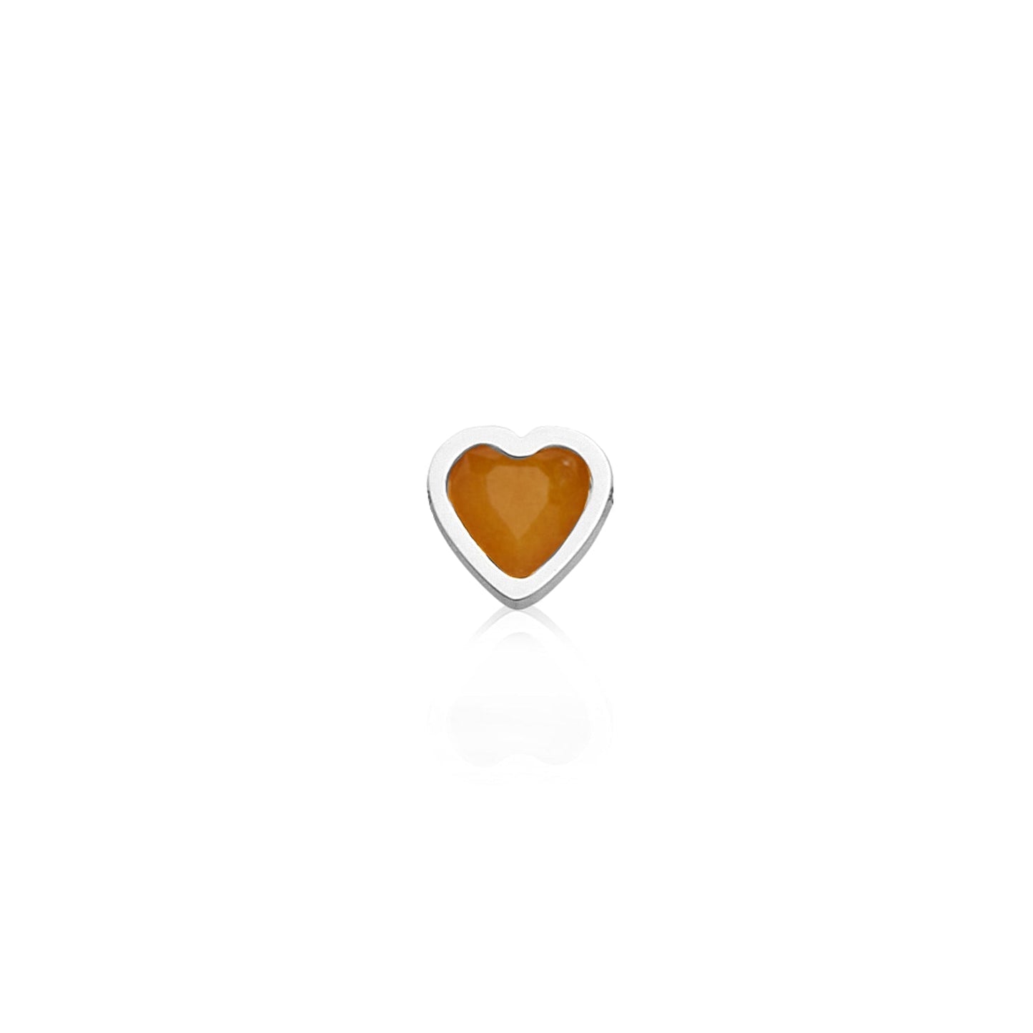 Made Mine Charms - Heart Birthstone Charms (Silver)