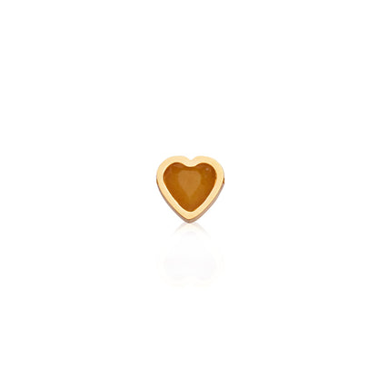 Made Mine Mini Heart Birthstone Bracelet (Gold)