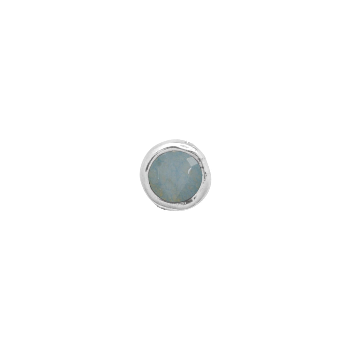 Made Mine Charms - Round Birthstone Charms (Silver)
