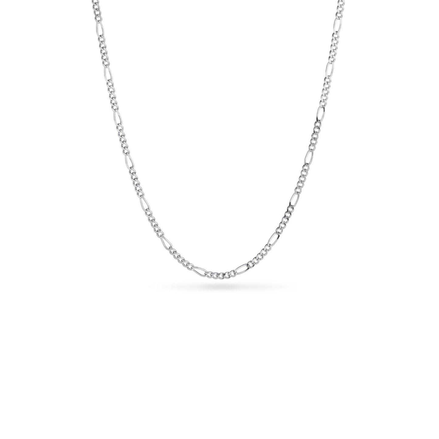 Floating Charm Heart Locket Necklace (Silver)