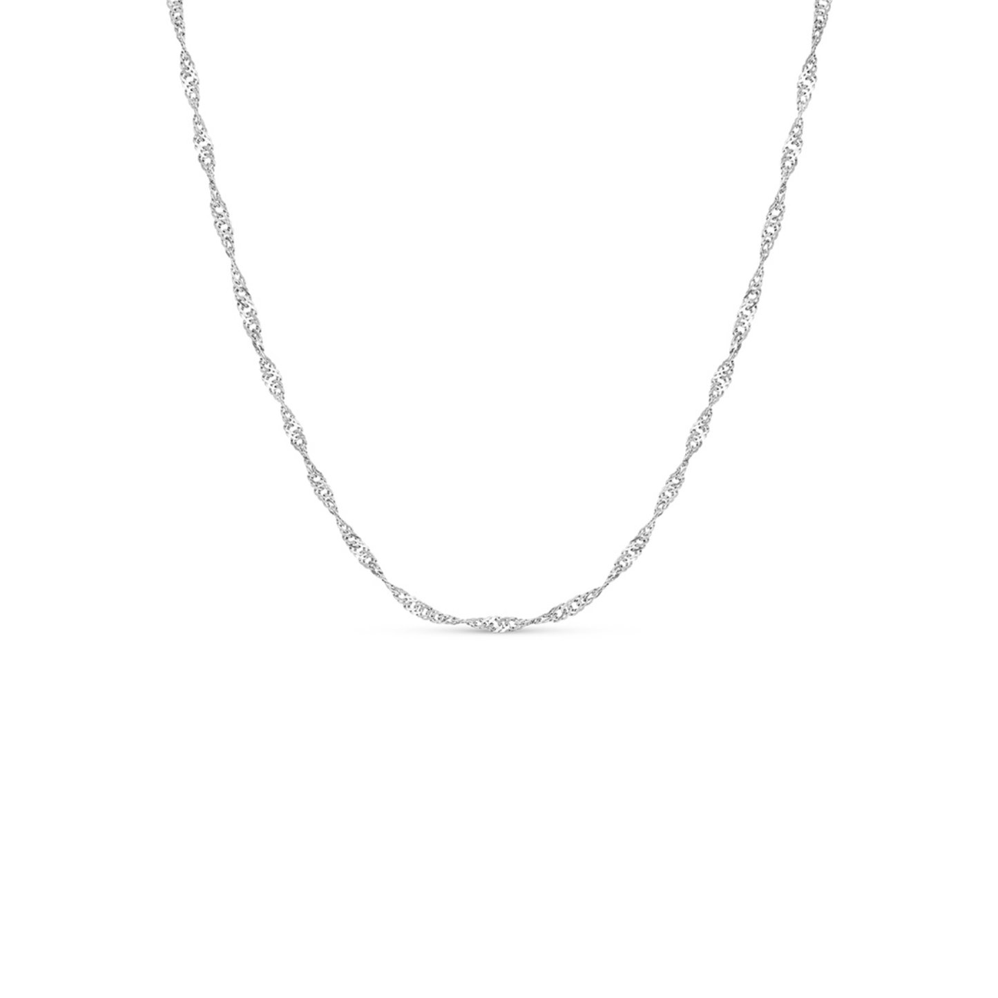 Mother of Pearl Cushion Necklace (Silver)