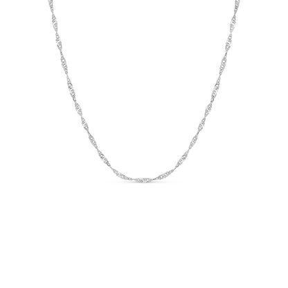 Mother of Pearl Cushion Necklace & Earrings Set (Silver)