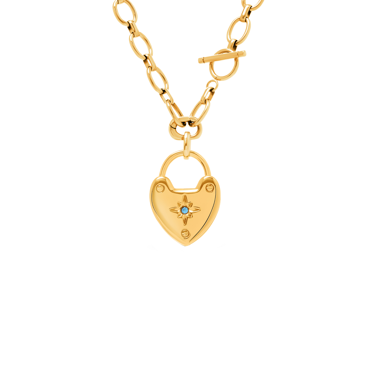 Photo Love Locket Necklace (Gold) - TEST