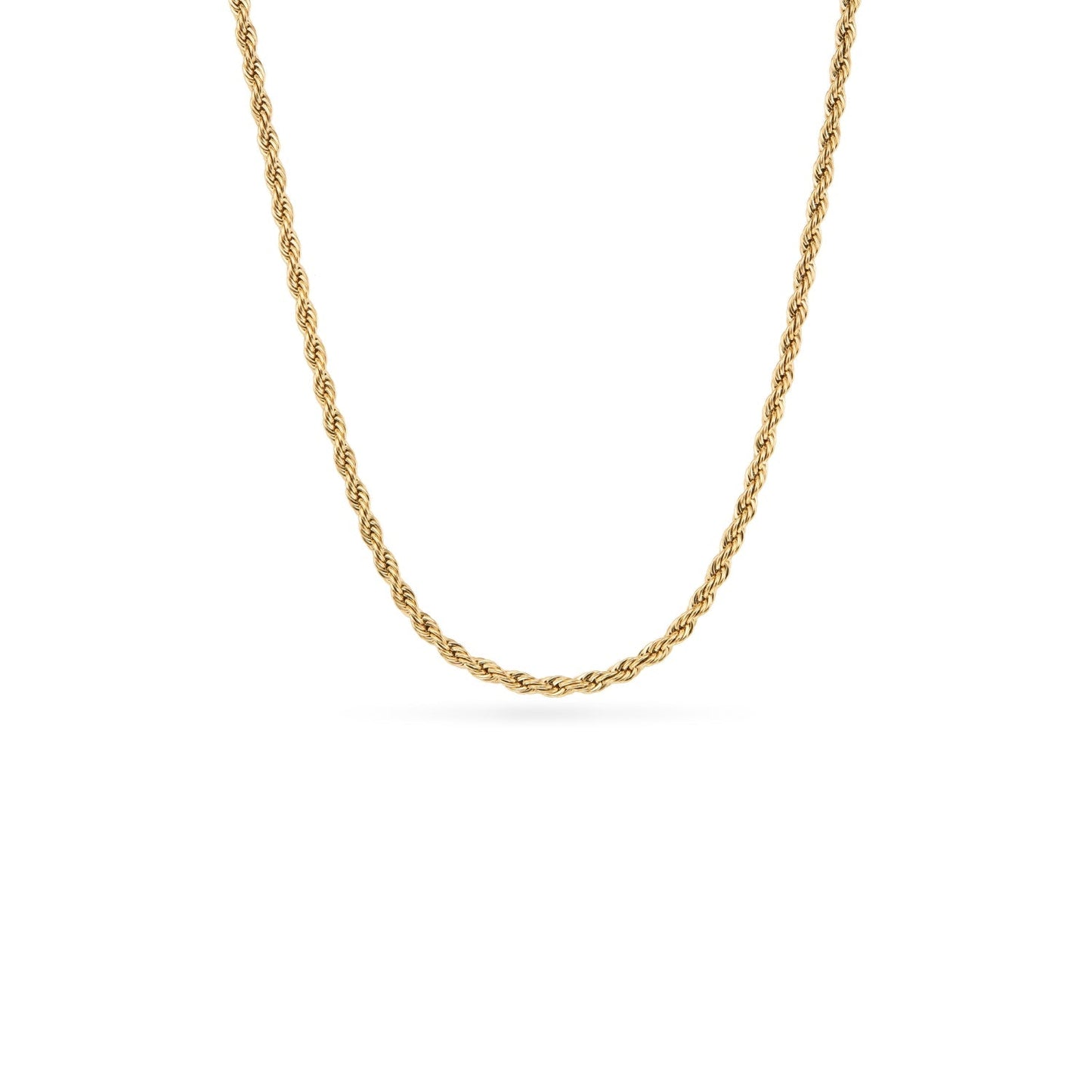 Pale Pink Opal Heart Necklace (Gold)