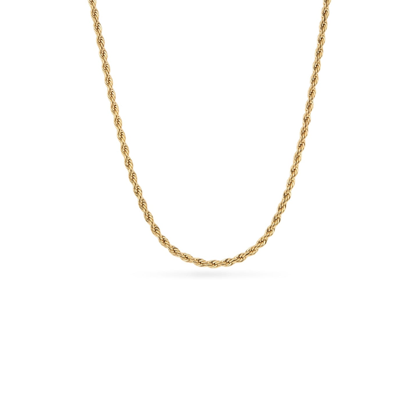 Double Heart Token Fingerprint Necklace (Gold & Silver)
