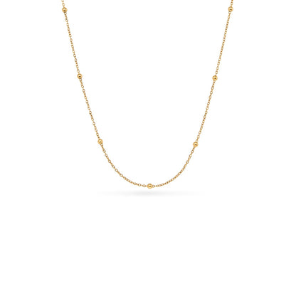 Double Heart Token Fingerprint Necklace (Gold & Silver)