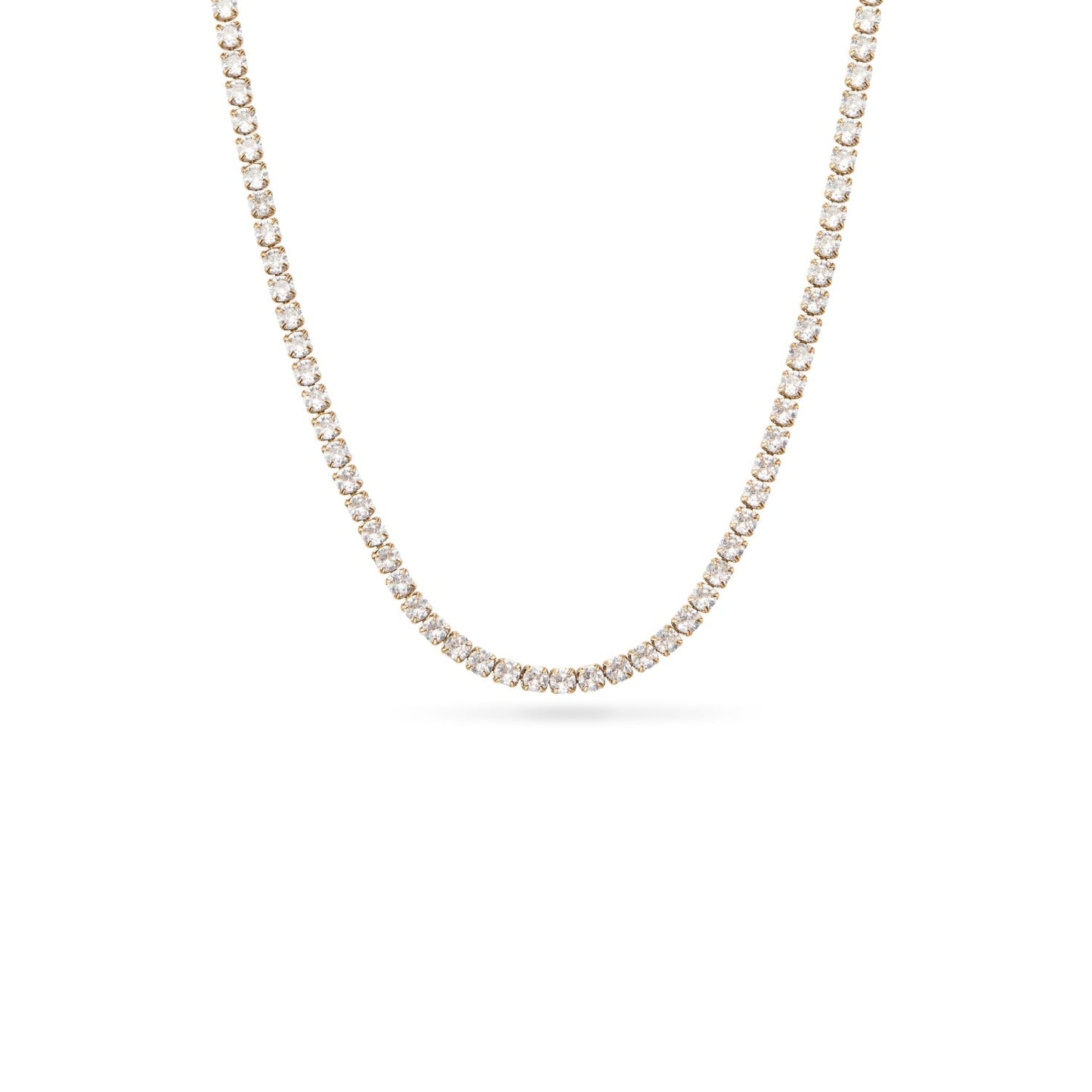 Mother of Pearl Heart Necklace (Gold)