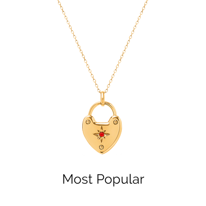 Photo Love Locket Necklace (Gold)