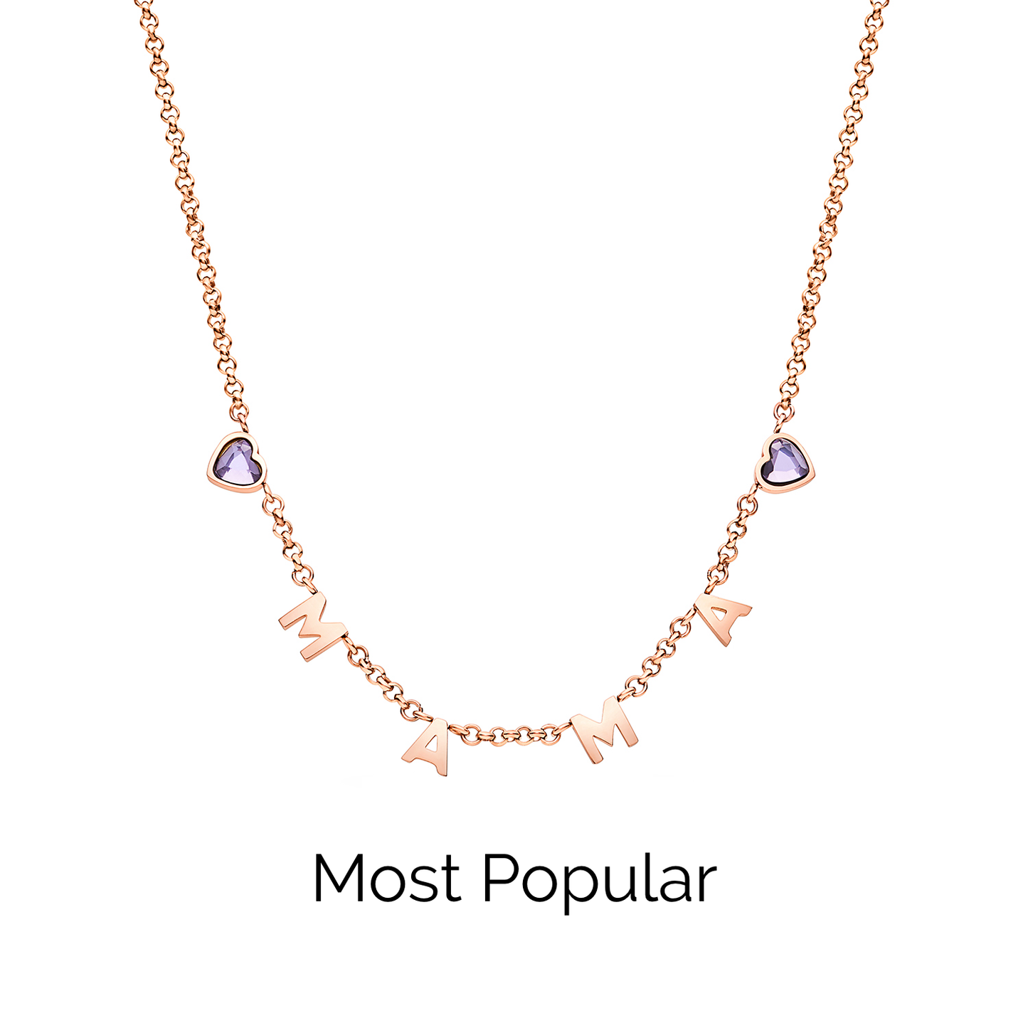 Made Mine Name Necklace - Rose Gold