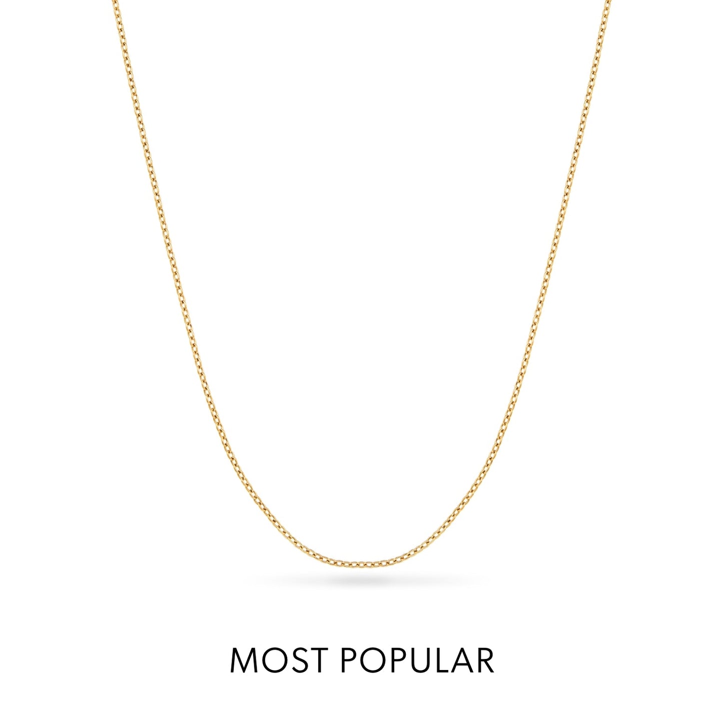 Figaro Chain Necklace (Gold)