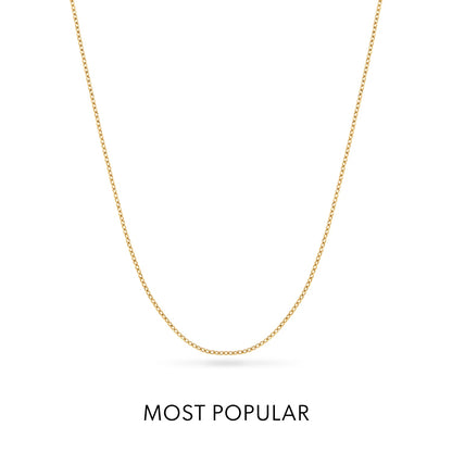 Figaro Chain Necklace (Gold)