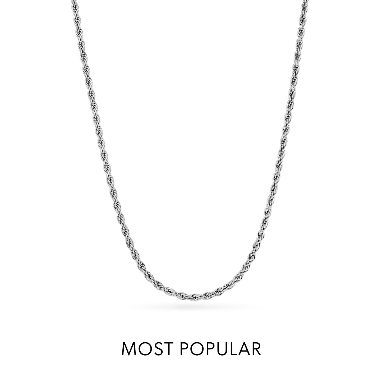 Floating Charm Heart Locket Necklace (Silver)