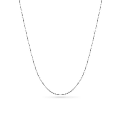 Organic Fingerprint Droplet Necklace (Silver)