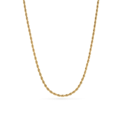 Layering Small Rope Chain Necklace (Gold)