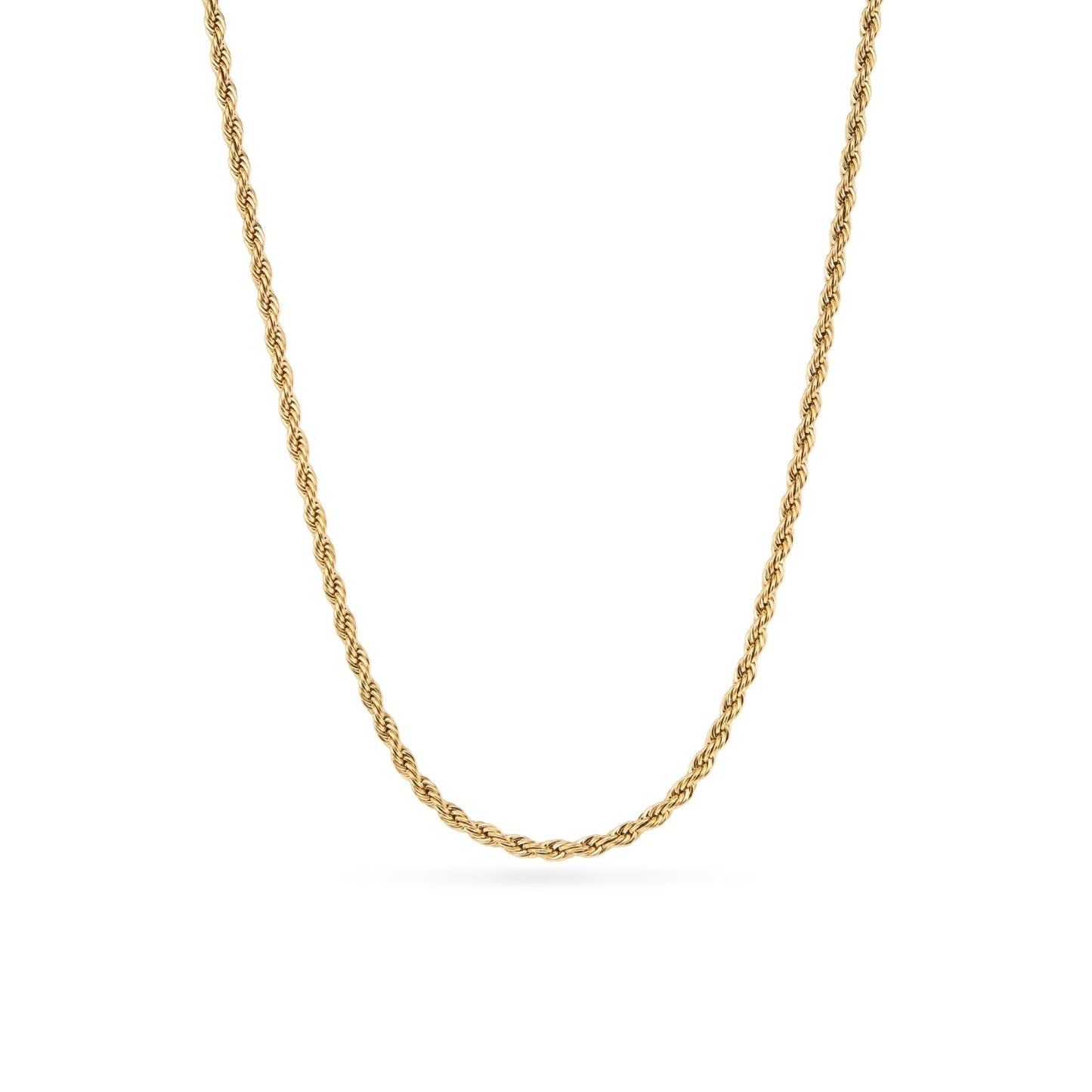 Double Fingerprint Heart Token Necklace (Gold)