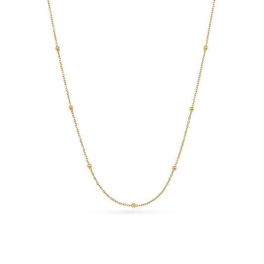Sphere Chain Necklace 20 in (Gold)