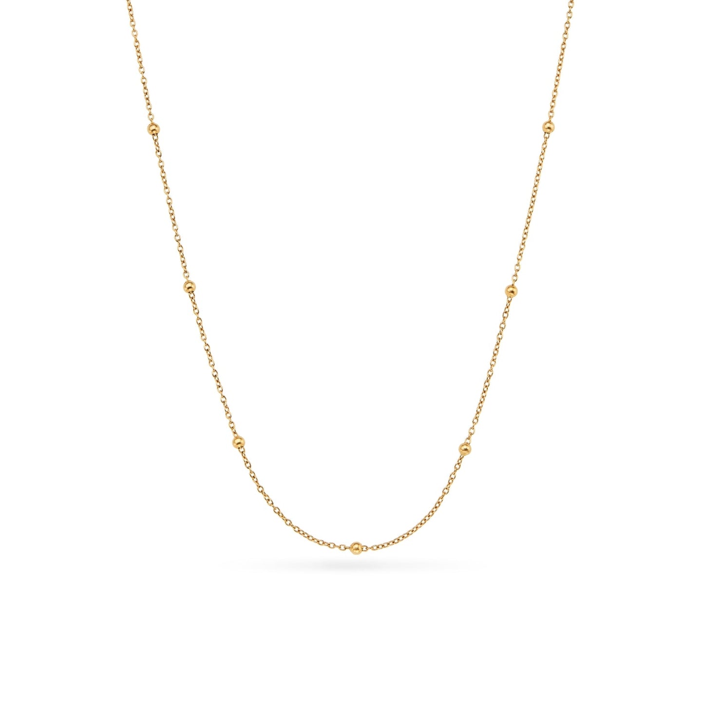 Double Heart Token Fingerprint Necklace (Gold & Silver)