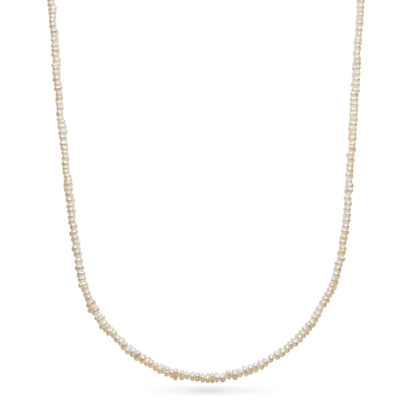 Layering Blue Apatite Beaded Necklace (Gold)