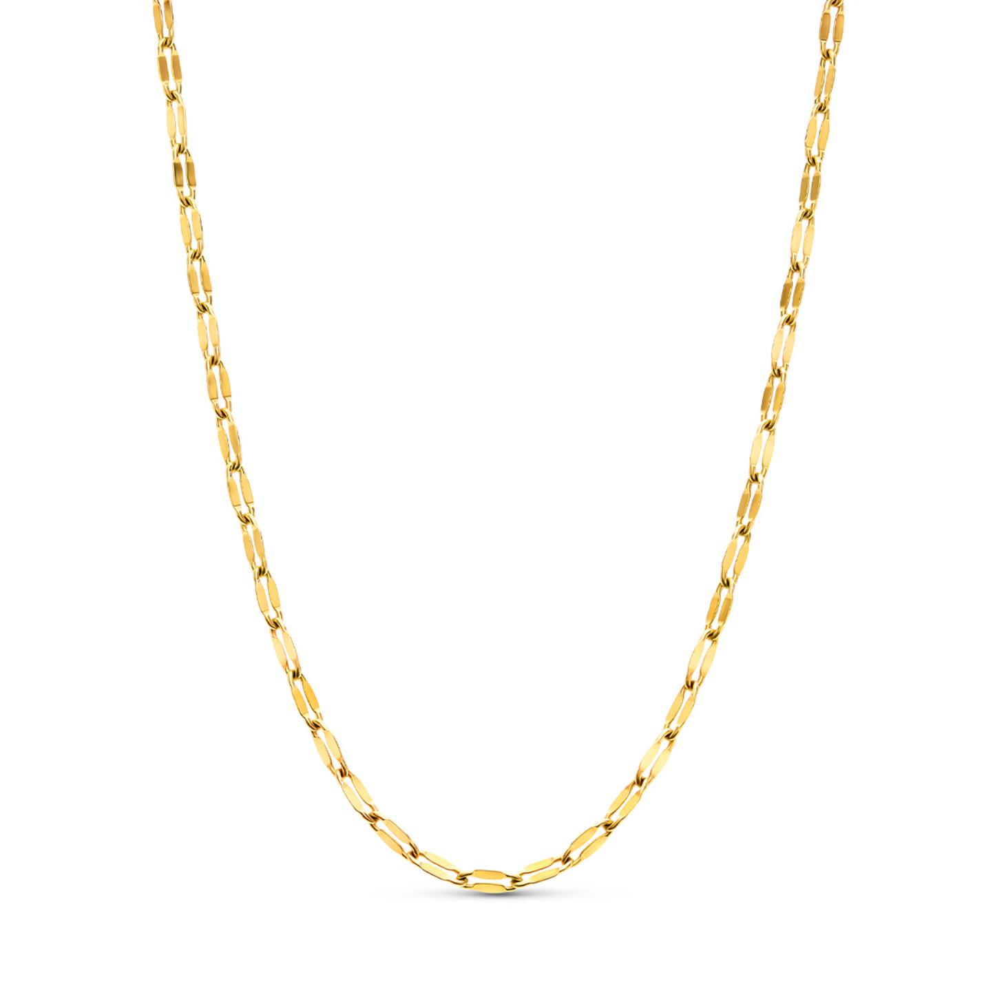 Mother of Pearl Cushion Necklace (Gold)