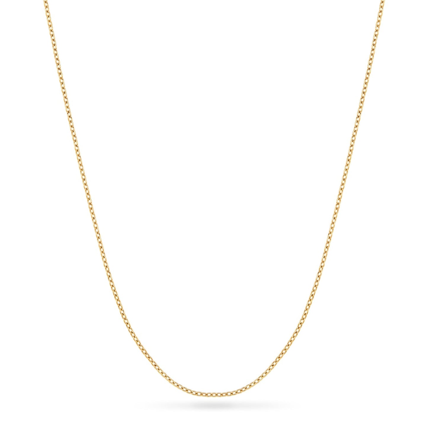 Floating Charm Cushion Locket Necklace (Gold)