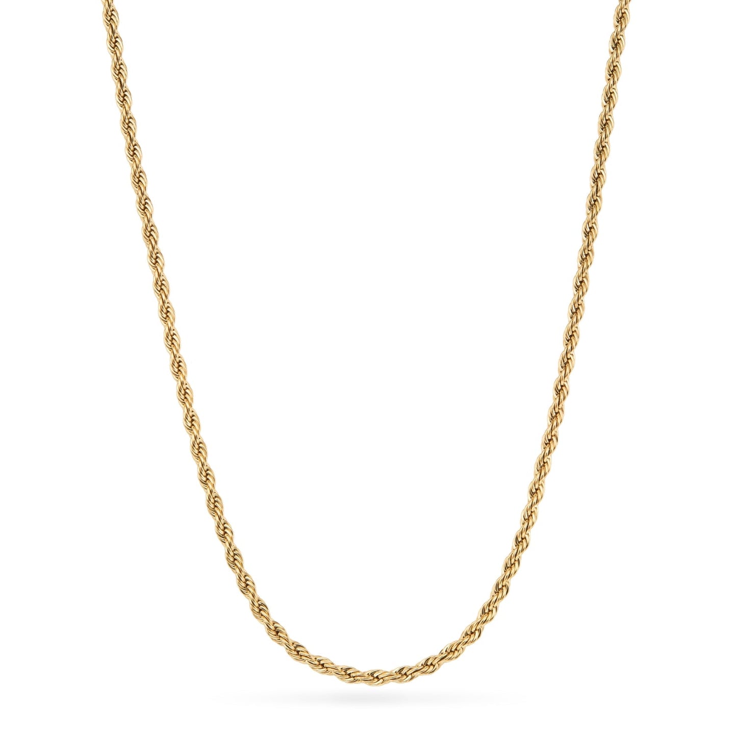Pale Pink Opal Heart Necklace (Gold)