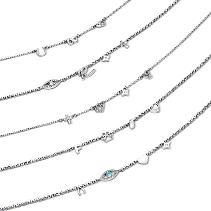 Made Mine Charm Necklace (Silver)